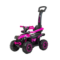 Bébitaxi tolókarral Baby Mix Mega rózsaszín
