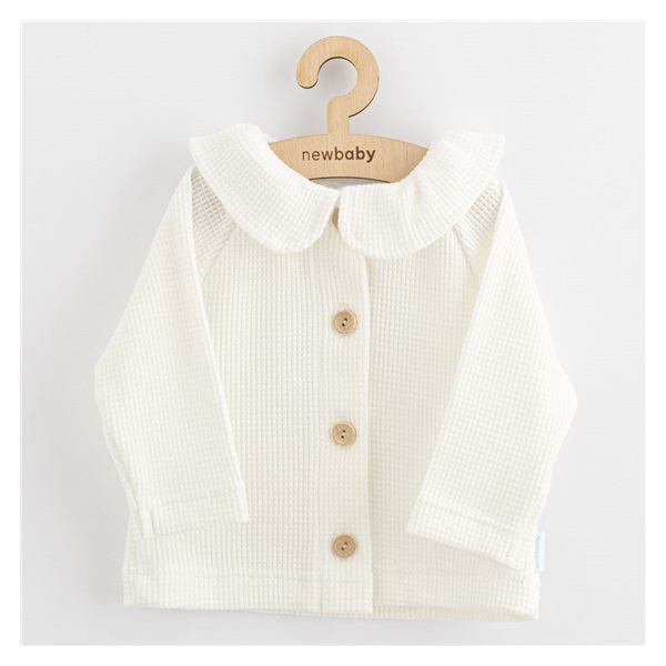 Baba kabátka gombokkal New Baby Luxury clothing Laura fehér