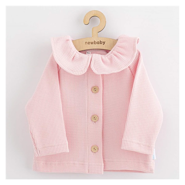 Baba kabátka gombokkal New Baby Luxury Laura clothing rózsaszín