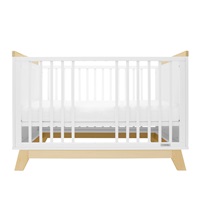 Gyerekágy leesésgátlóval New Baby MARCUS 120x60 cm fehér/természetes