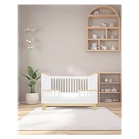 Gyerekágy leesésgátlóval New Baby MARCUS 120x60 cm fehér/természetes