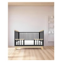 Gyerekágy leesésgátlóval New Baby MARCUS 120x60 cm fehér/természetes