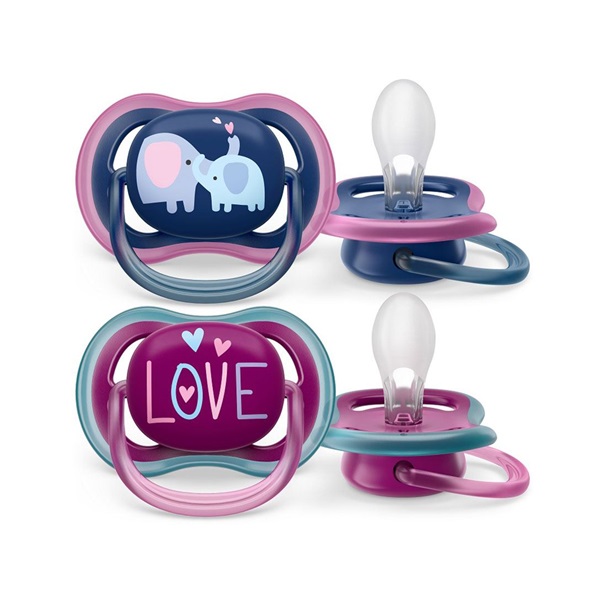 Baba cumi Ultra air Avent + 18 hónap - 2 darab lány elefánt