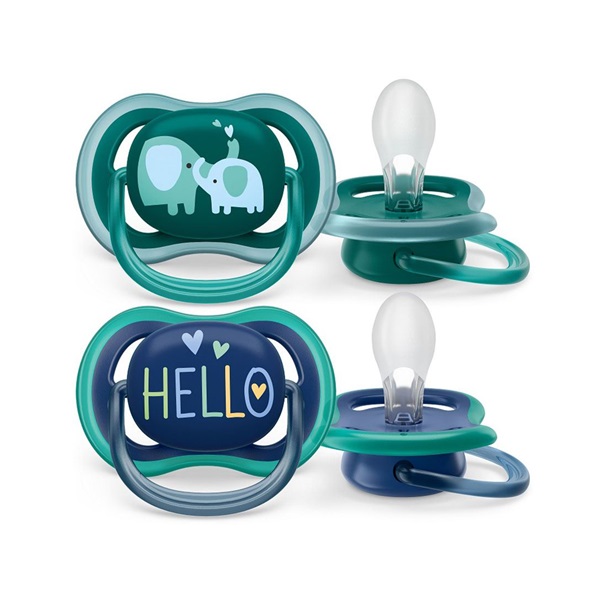 Baba cumi Ultra air Avent + 18 hónap - 2 darab fiú elefánt