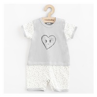 Baba pamut nyári kezeslábas New Baby Szivecske