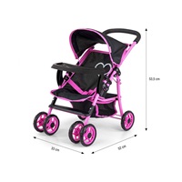 Játék sport babakocsi babáknak Milly Mally Kate Prestige Black