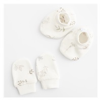 Baba pamut szett-kiscipő és kesztyű New Baby Zoe