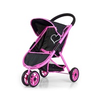 Játék golf babakocsi babáknak Milly Mally Susie Prestige Black