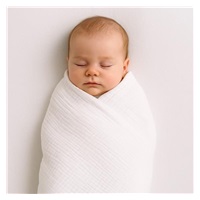Muszlin gyermek pléd New Baby 70x100 cm fehér