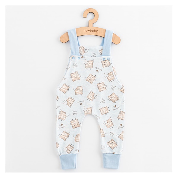 Baba pamut kantáros nadrág New Baby Biscuits kék