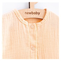 Baba nyári muszlin kezeslábas New Baby Leny peach