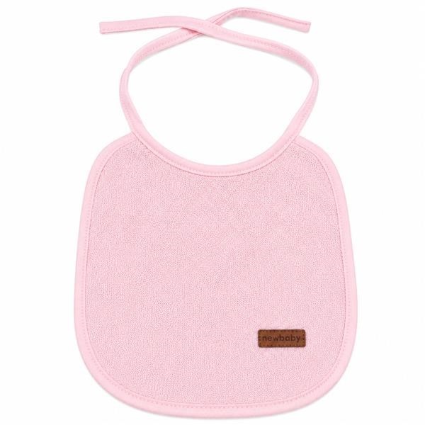 Gyermek frottír előke PVC-vel bélelve New Baby rózsaszín
