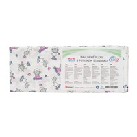 Pamut pelenka nyomtatott mintával NEW BABY 60x80 cm STANDARD 10 db
