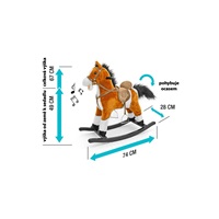 Hintaló dallammal Milly Mally Mustang sötét barna