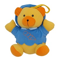Felhúzható plüss játék Baby Mix maci kék