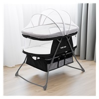 Összecsukható bölcsőágy DreamyNest Baby Mix fekete