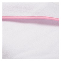 Gyermek frottír törölköző és kapucnival New Baby BASIC 100x100 fehér-rózsaszín