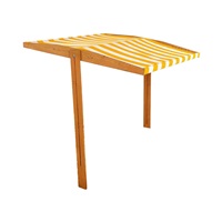 Tető a gyermek fa homokozóhoz Baby Mix 120x120 cm sárga-fehér