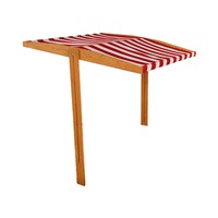 Tető a gyermek fa homokozóhoz Baby Mix 120x120 cm piros-fehér