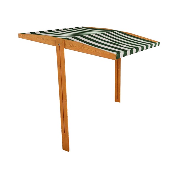 Tető a gyermek fa homokozóhoz Baby Mix 120x120 cm zöld-fehér