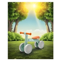 Gyerek futóbicikli Baby Mix Bunny Hop Ultralight zöld