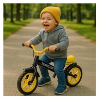 Gyerek futóbicikli fékkel Baby Mix Traveller fekete