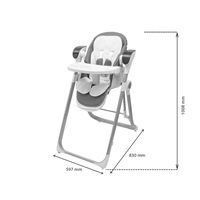 Etetőszék 2az1-ben gyerekeknek SMART New Baby grey