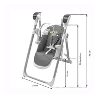 Etetőszék 2az1-ben gyerekeknek SMART New Baby grey