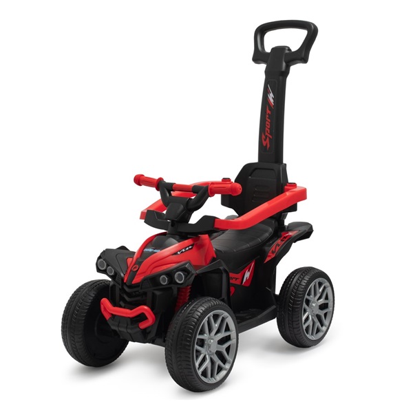 Bébitaxi tolókarral Baby Mix Mega Prime EVA piros