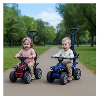 Bébitaxi tolókarral Baby Mix Mega Prime EVA  kék