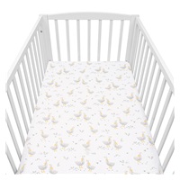 Pamut kiságyba való lepedő pamut New Baby Libák 120x60 cm