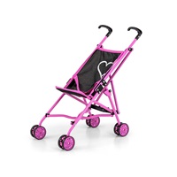 Játék golf babakocsi babáknak Milly Mally Julia Prestige Black