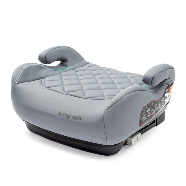 Autós ülésmagasító BABY MIX HERO Plus ISOFIX I-SIZE grey