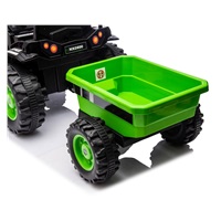 Elektromos vontató pótkocsival Milly Mally Farmer zöld