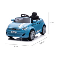 Elektromos autó Milly Mally Milly Mally Fiat 500e kék