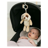 Vibrálós gyerek plüss játék Baby Mix Barna kutyus