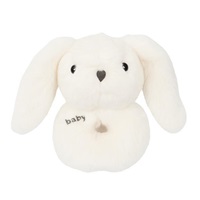 Ajándékszett Baby Mix – fehér nyuszi csörgővel és takaróval