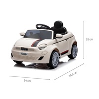 Elektromos autó Milly Mally Milly Mally Fiat 500e fehér