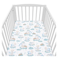 Pamut kiságyba való lepedő pamut New Baby Sárkány 120x60 cm