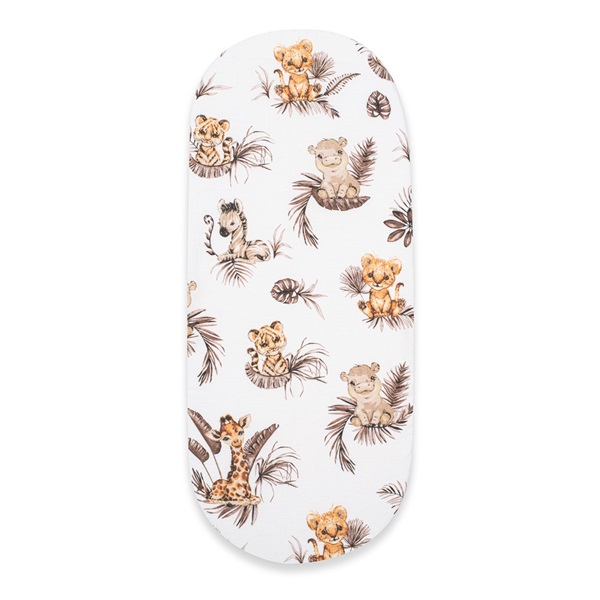 Pamut babakocsihoz való lepedő pamut New Baby Safari 35x75cm