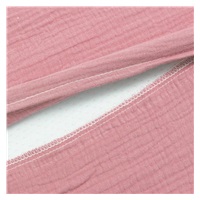Muszelin Baba párna huzat- ék alakú New Baby STANDARD 30x37 cm pink