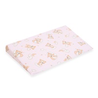 Baba párna huzat- ék alakú New Baby BASIC 59x37cm bear pink