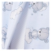 Baba párna huzat- ék alakú New Baby BASIC 59x37cm blue