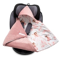 Bélelt babatakaró, pólya autós hordozóba New Baby pink
