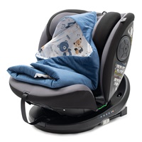 Bélelt babatakaró, pólya autós hordozóba New Baby blue