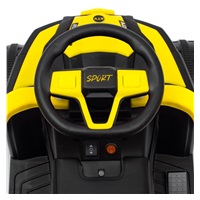 Baby Mix Ruggy elektromos futóbicikli vezetőrúddal sárga