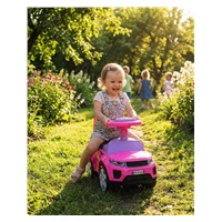 Baby Mix Prime SUV bébitaxi rózsaszín bőrből