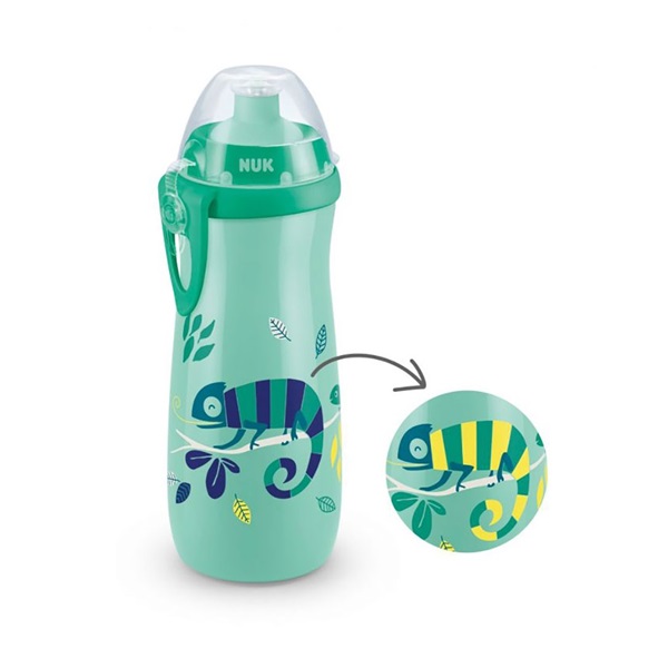 Gyermek sport itatópohár NUK Sports Cup Chameleon 450 ml