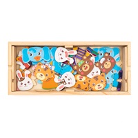Állatos puzzle dobozban Montessori Baby Mix
