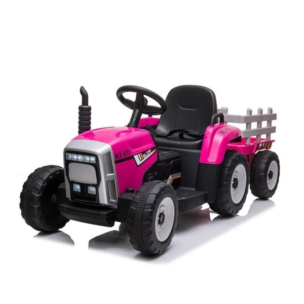 Baby Mix Erick elektromos traktor rózsaszín távirányítóval